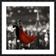 "Midnight in Paris (BW)" Framed Digital Print by Dianne Loumer, 38"x38"
