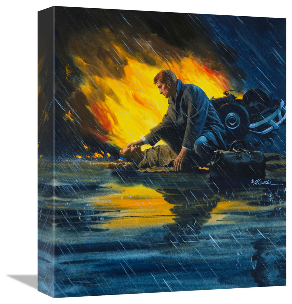 "Doctor Samaritan" Stretched Canvas Giclee by Mort Kunstler, 13x16"