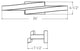 Borealis Curled Rectangular LED Vanity Wall Sconce, Black