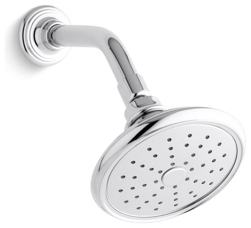 Bellis Air-Induction Showerhead With Arm, Polished Chrome