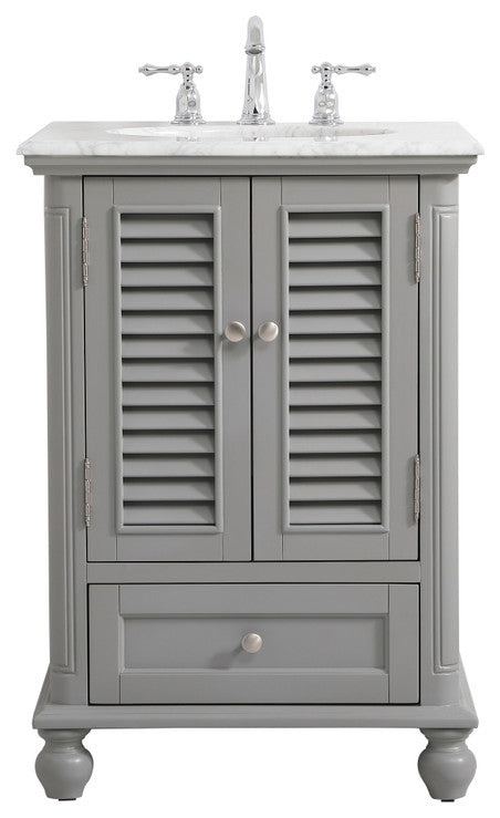 Home Living 24" Single Bathroom Vanity, Gray