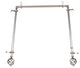 Walter Multi Angle Ceiling Rod 48-84 inch, Satin Nickel, Three Sided