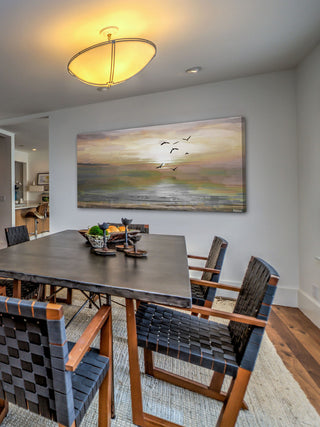"Hyman" Painting Print on Wrapped Canvas, 36"x18"