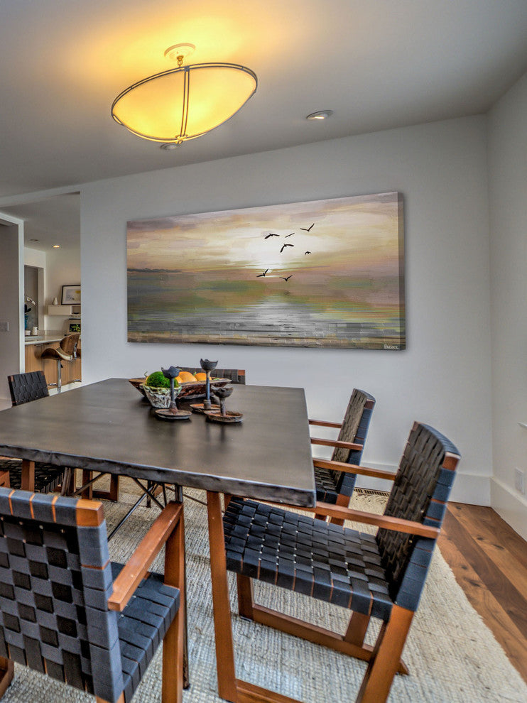 "Hyman" Painting Print on Wrapped Canvas, 36"x18"