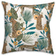 Tropical Cheetah White 18x18 Spun Poly Pillow