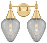 Innovations 447-2W-SG-G165 2-Light Bath Vanity Light, Satin Gold