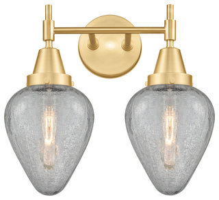 Innovations 447-2W-SG-G165 2-Light Bath Vanity Light, Satin Gold