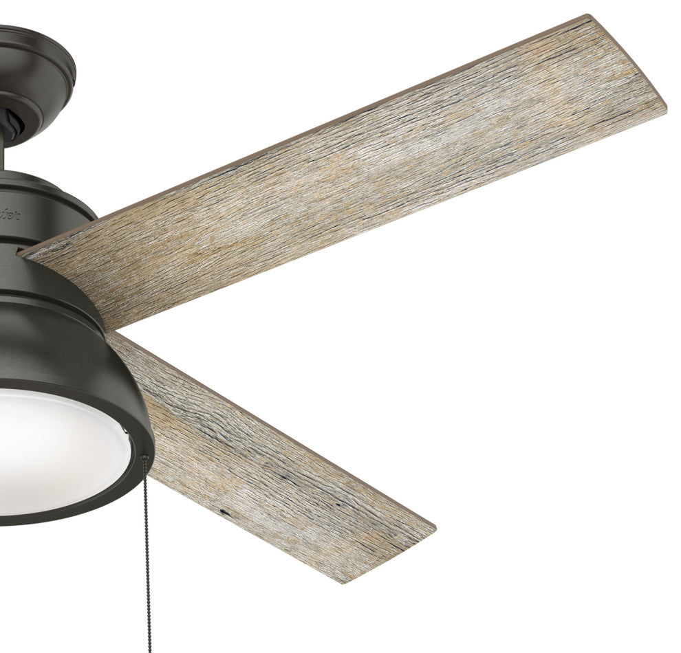 Hunter Fan Company 52" Loki Ceiling Fan With Light Kit, Noble Bronze