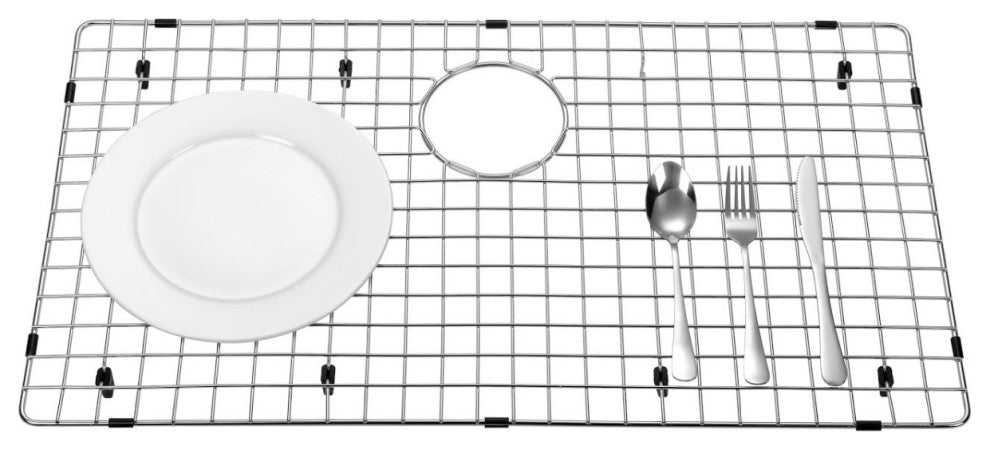 Sink Protector Stainless Steel Kitchen Sink Bottom Grid, Rack, 26.75x15.75