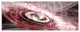 Crystal Rotating Flying Saucer, Floral Canvas Art Print, 70"x28", 6 Panels
