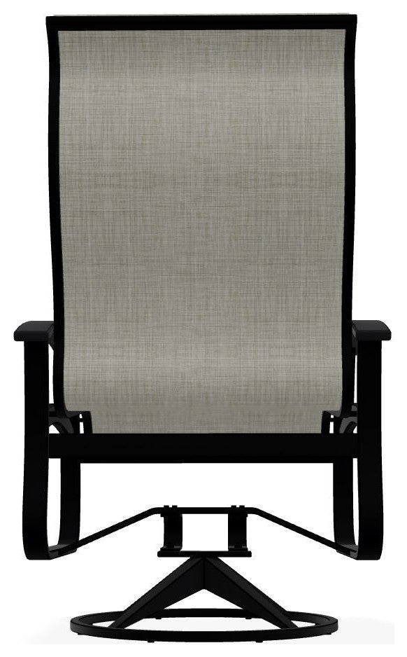 Belle Isle Sling Outdoor Swivel Rocker, Ella/Black