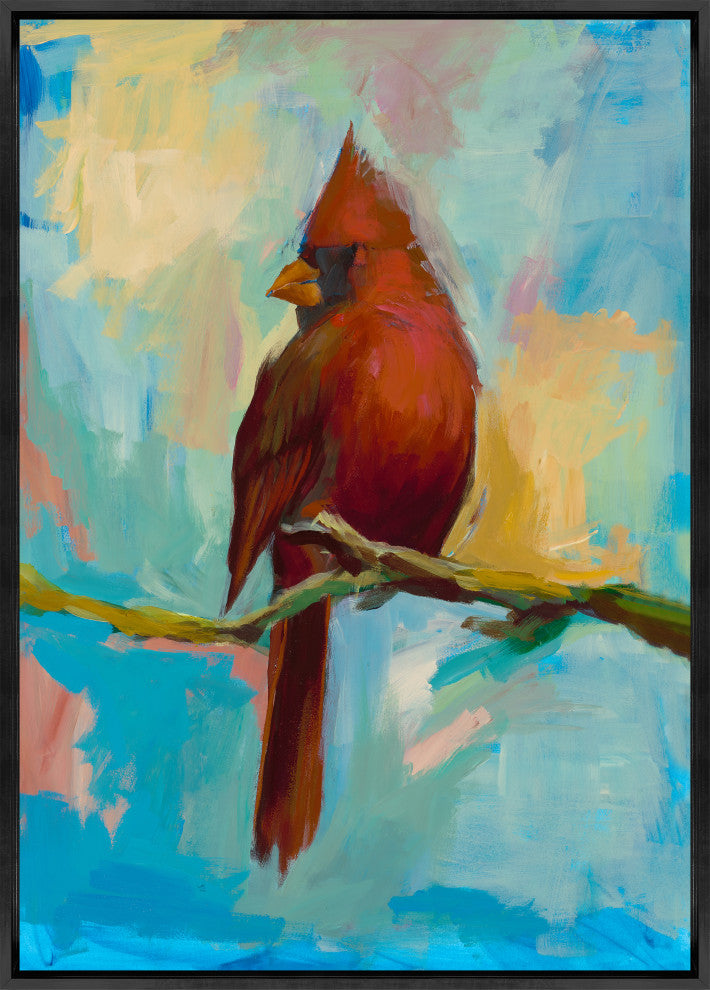 Red Cardinal, 24 x 34