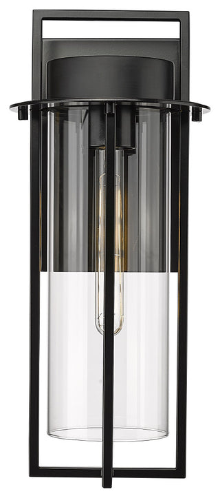 1 Light 8 in. Powder Coated Black Outdoor