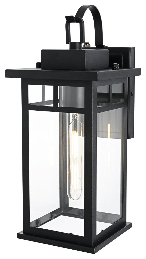 Home Living 6.5" Outdoor Wall Sconce, Black