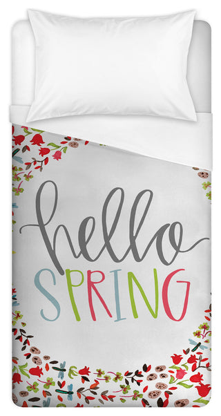 Hello Spring Twin Duvet Cover