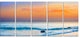"Orange Sunset" Panorama Canvas Photo Print, 5 Panels, 60"x28"