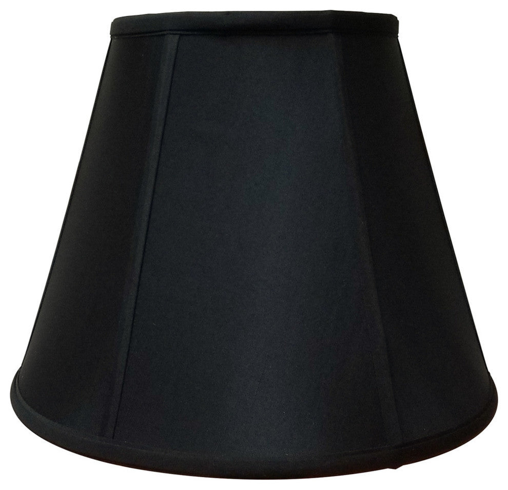 Royal Designs Empire Lamp Shade, Black, 8"