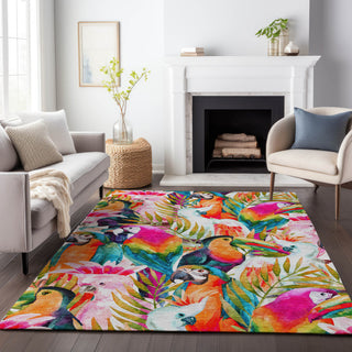 Addison Premium Washable Mayfield AMF200 Multi 5' x 7'6" Rug