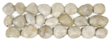 Glazed White Pebble Tile Border: Organic Beauty for Any Area!