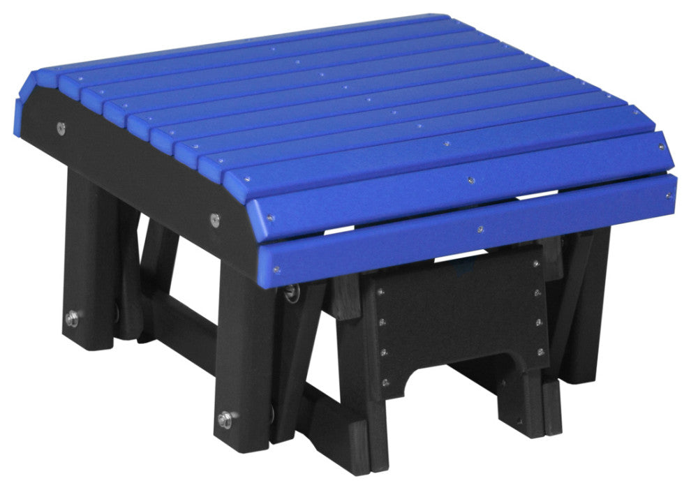 Poly Glider Footrest, Blue & Black