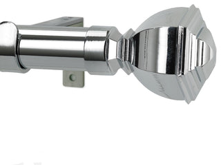 Venice Non telescoping Drapery Rod With Metro Rings, 96''