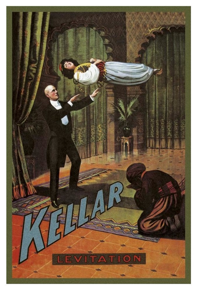 "Magicians: Kellar: Levitation" Digital Paper Print, 34"x50"