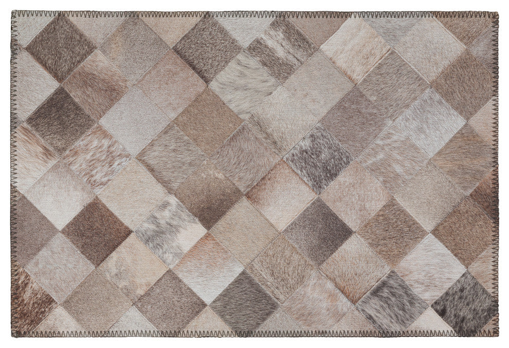 Indoor/Outdoor Stetson SS2 Flannel Machine Washable 1'8" x 2'6" Rug