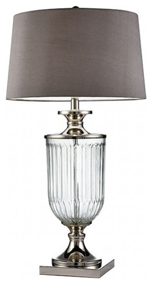 IRA Contemporary Glass Table Lamp, Translucent