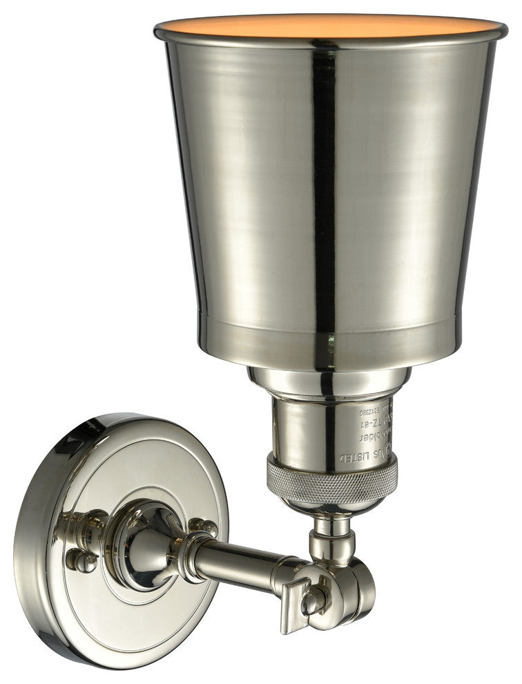Addison 1-Light Dimmable LED Sconce, Polished Nickel