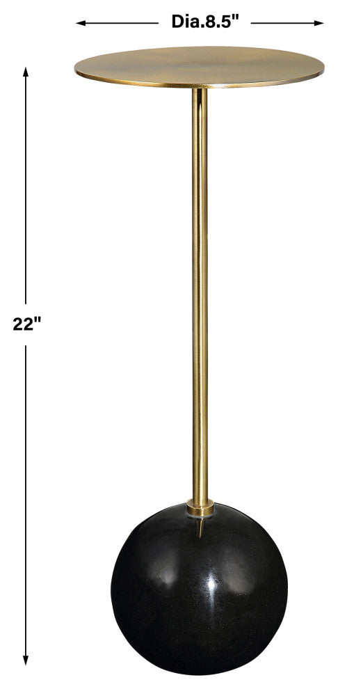 Uttermost Gimlet 9 x 22" Drink Table, Brushed Brass