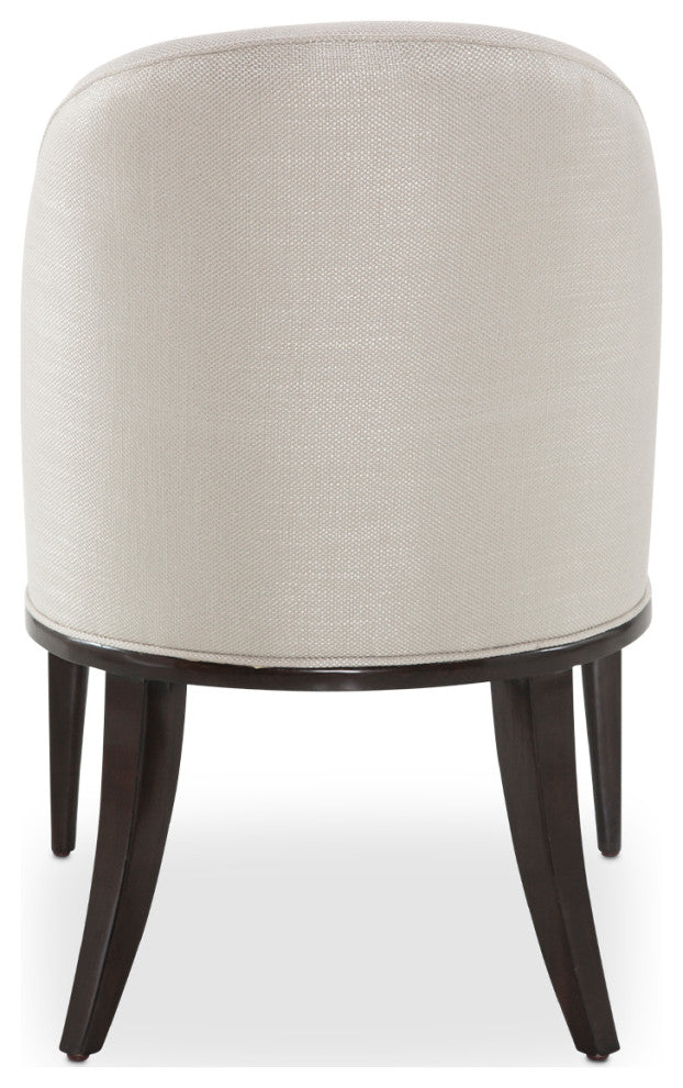 Paris Chic Vanity/Desk Chair - Oyster/Espresso