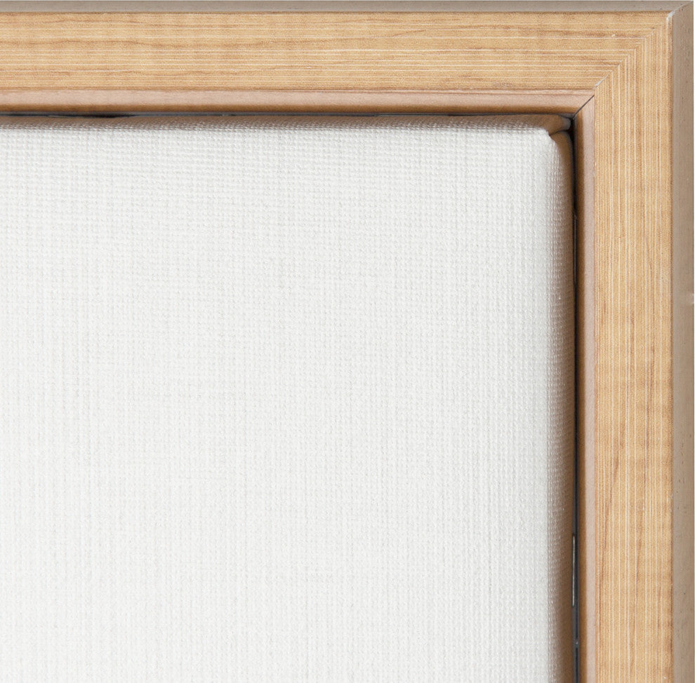 Sylvie Elephant Natural Framed Canvas Wall Art by Simon Te Tai