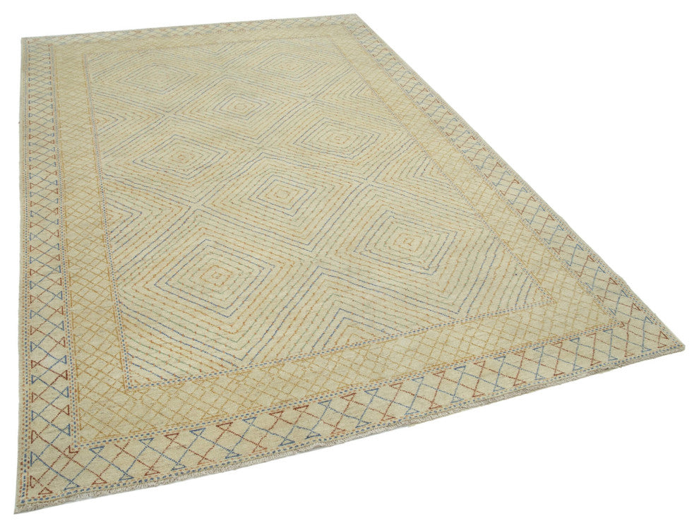 Rug N Carpet - Handmade Oriental 6' 2" x 8' 9" One-of-a-Kind Oushak Area Rug