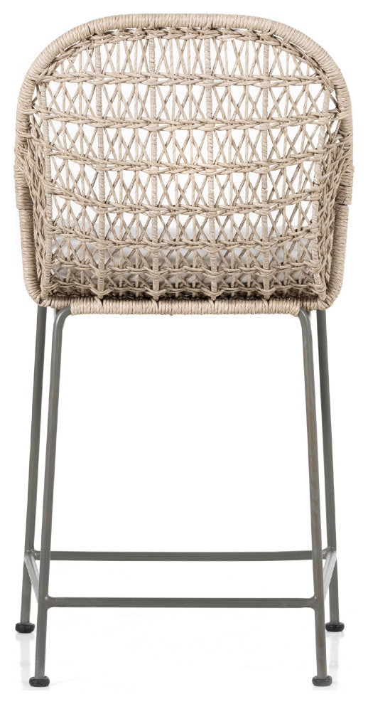 Bandera Outdoor Stool WithCshn-Wht-Counter