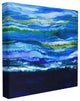 Acrylic Resin Waves Water Ocean Abstract XL Stretched Canvas Wall Art, 30"x30"
