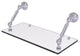 Waverly Place 18" Floating Glass Shelf, Satin Chrome