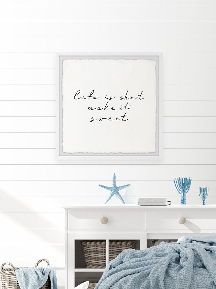 "Make It Sweet" Framed Painting Print, 24x24