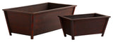 Rectangle Planters, Set of 2
