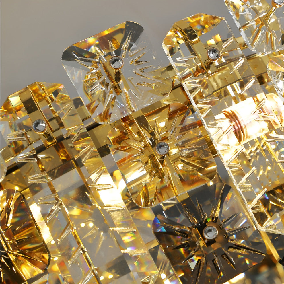 Zambrone | Luxury Round Crystal Chandelier for Living Room, 12bulbs