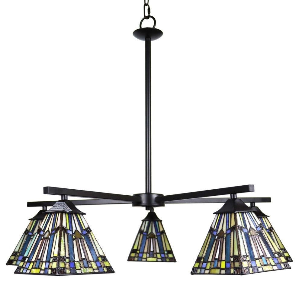 CHLOE Lighting CH33293MS30-EE5 KINSEY Mission 5 Light Large Chandelier 30`` Wide