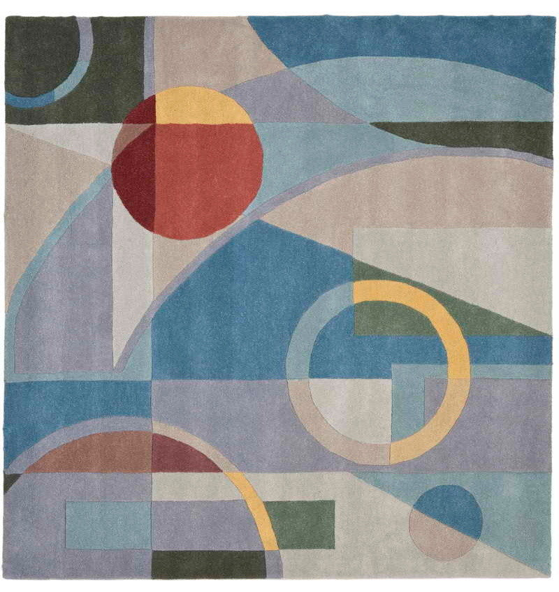 Safavieh Rodeo Drive rd845b Rug, Blue/Multi, 6'0" X 6'0"