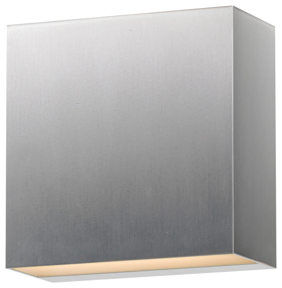 ET2 E23222 Cubed 6" Tall LED Wall Sconce - Satin Aluminum