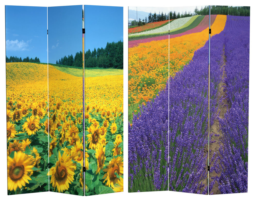 6' Tall Summer Fields Double Sided Room Divider