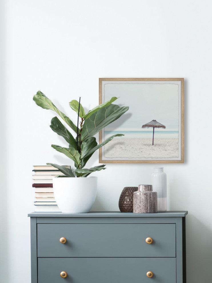 "Talk to the Sand" Framed Painting Print, 32x32