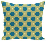 Dot Dash Geometric Print Pillow, Apple, 26"x26"