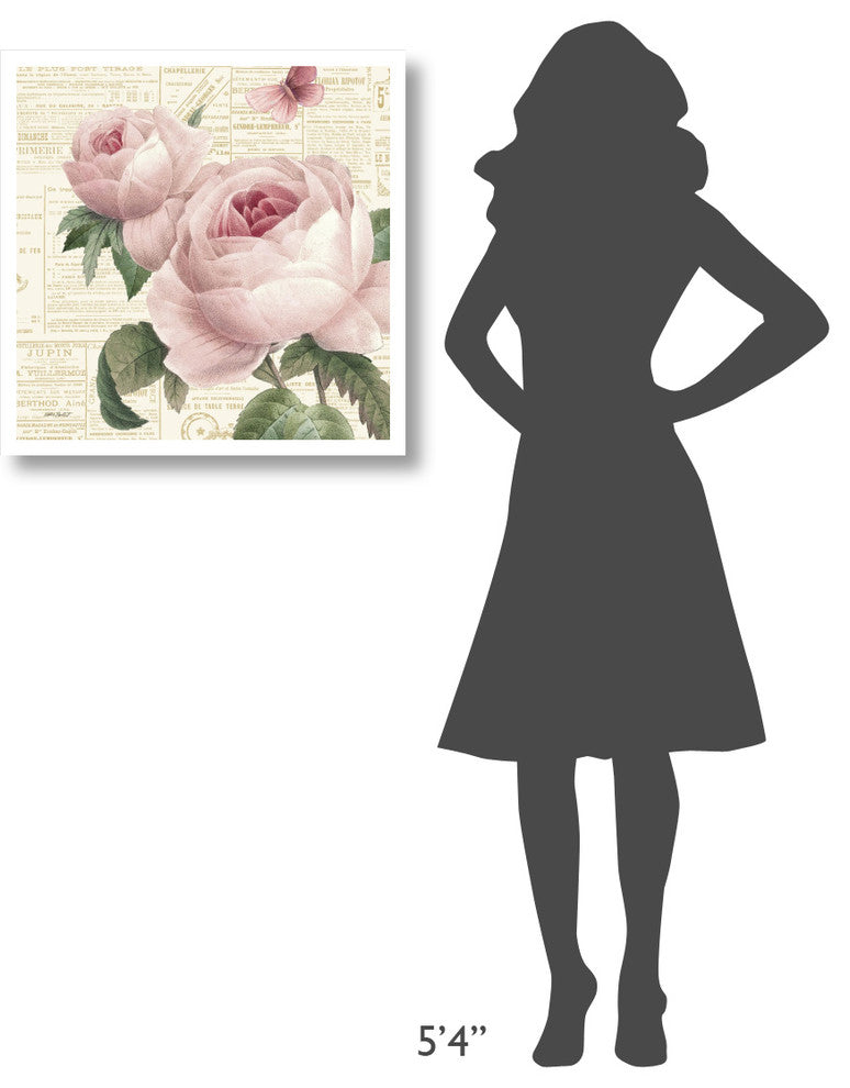 "Roses in Paris VI" Digital Paper Print by Katie Pertiet, 26"x26"