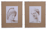 Benzara BM154098 Framed Roman Figure Prints, Set of 2