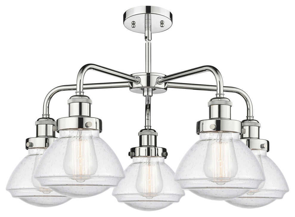 Innovations Lighting 916-5CR-14-25 Olean Chandelier Olean 5 Light - Satin Gold