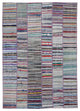Rug N Carpet - Handmade Oriental 6' 8'' x 9' 7'' Vintage Patchwork Kilim Rug