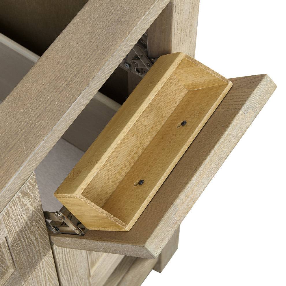 Breckenridge 36" Single Vanity, Oak, 3 CM White Zeus Top